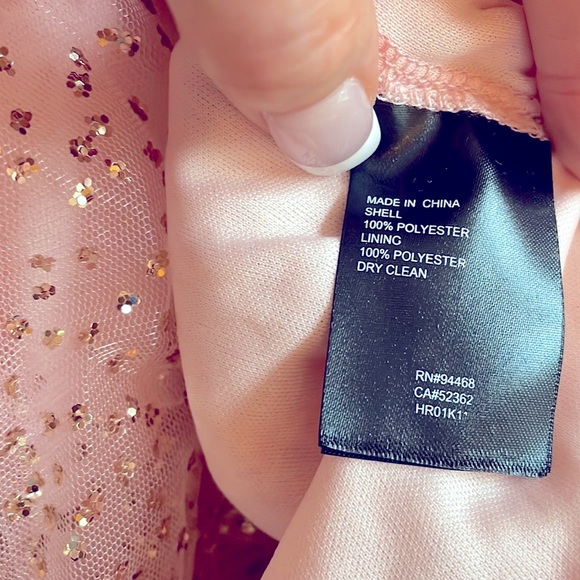 NWT petal pink tulle gold sparkle tiered maxi fairytale (6) Shelli Legal LAUNDRY - Picture 9 of 10